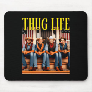 Thug Life Trump Vance Kennedy Elon  Mouse Pad