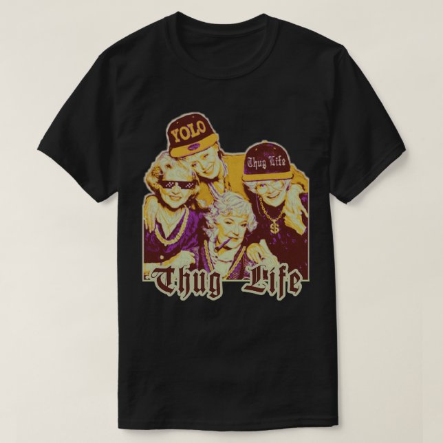 Thug Life Vintage Fan Art T-Shirt (Design Front)