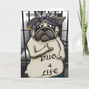 Thug Pug Card