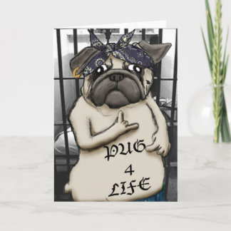 Thug Pug Card