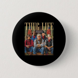 Thug Trump Vance Kennedy Elon For Life Graphic Button