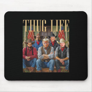 Thug Trump Vance Kennedy Elon For Life Graphic  Mouse Pad