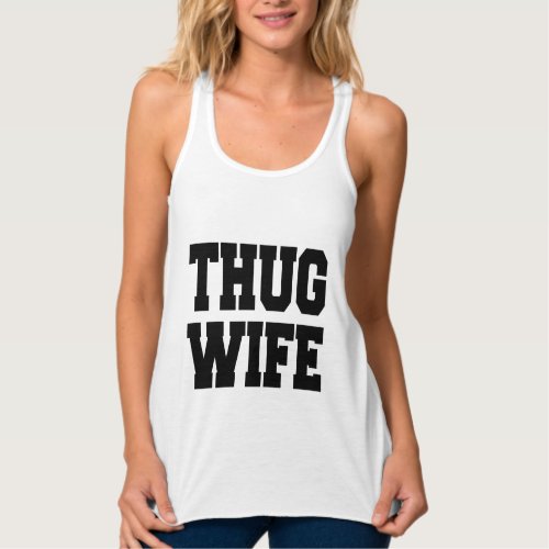 Thug Wife funny womens crop top