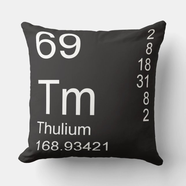 Thulium Throw Pillow (Front)