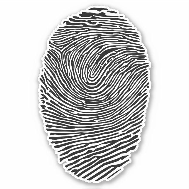 Thumb finger print sticker (Front)