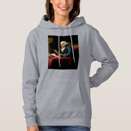 Thumb Portrait Benjamin Franklin at White House Hoodie