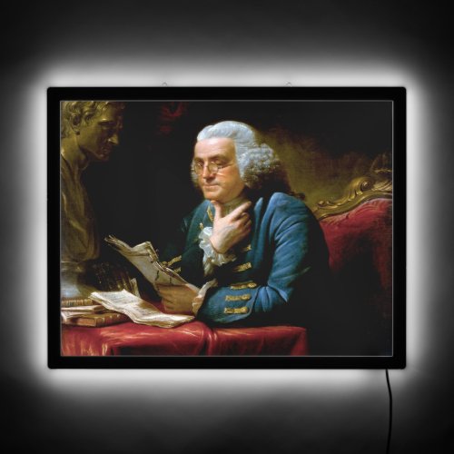 Thumb Portrait Benjamin Franklin at White House  LED Sign