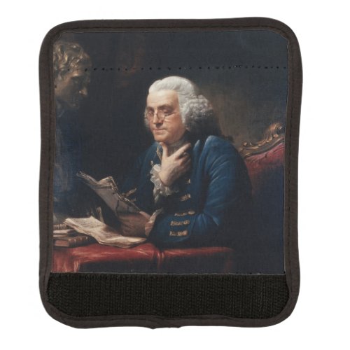 Thumb Portrait Benjamin Franklin at White House  Luggage Handle Wrap