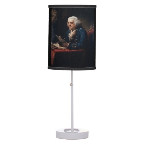 Thumb Portrait Benjamin Franklin at White House Table Lamp