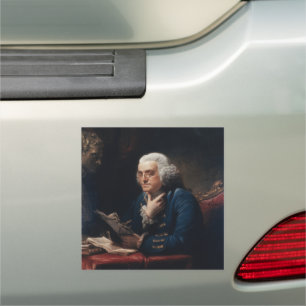 Thumb Portrait, Benjamin Franklin Founding Father Car Magnet