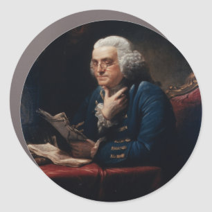 Thumb Portrait, Benjamin Franklin Founding Father Car Magnet