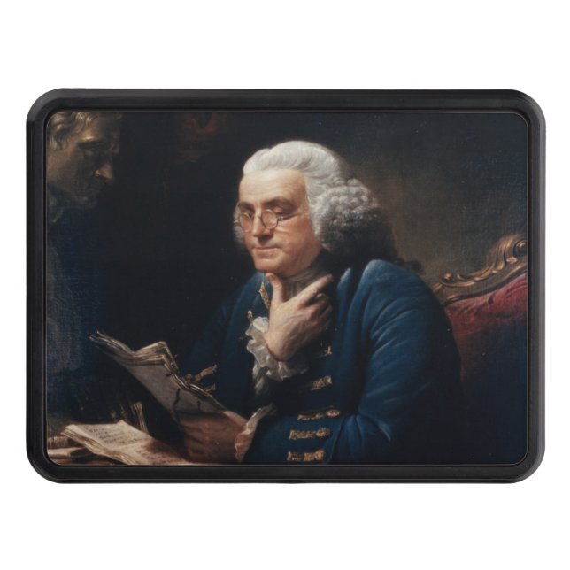 Thumb Portrait, Benjamin Franklin Founding Father Hitch Cover (Front)