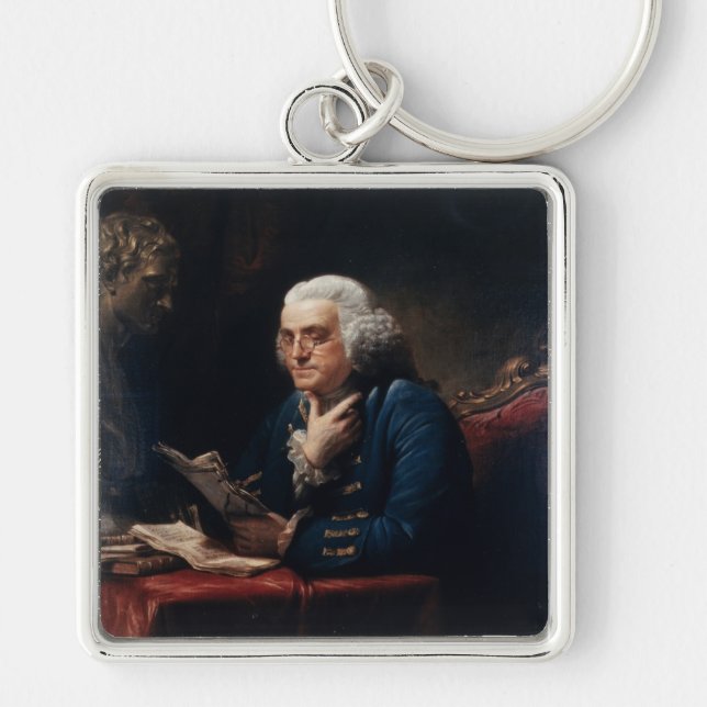 Thumb Portrait, Benjamin Franklin Founding Father Keychain (Front)