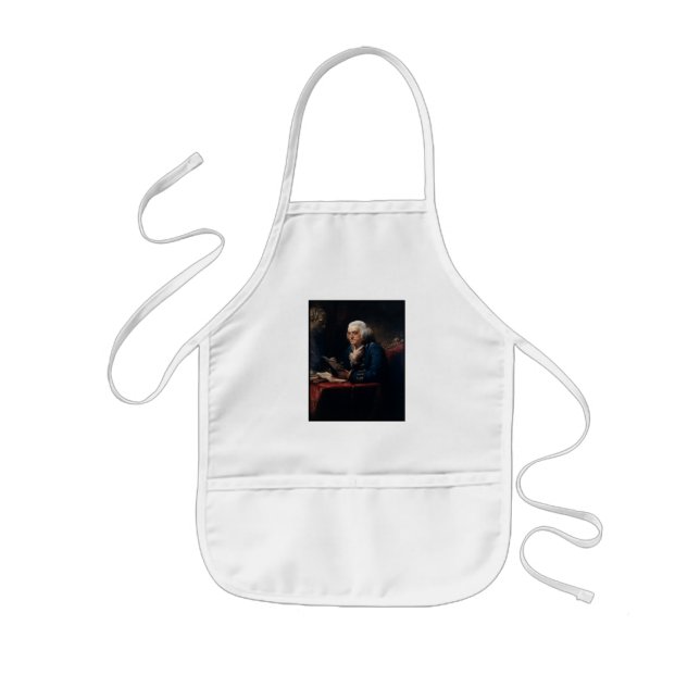 Thumb Portrait, Benjamin Franklin Founding Father Kids' Apron (Front)