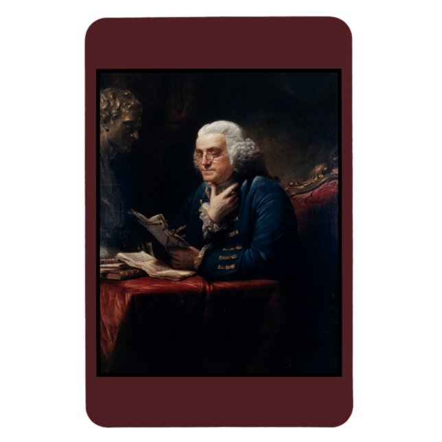 Thumb Portrait, Benjamin Franklin Founding Father Magnet (Vertical)