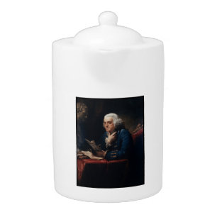 Thumb Portrait, Benjamin Franklin Founding Father Teapot