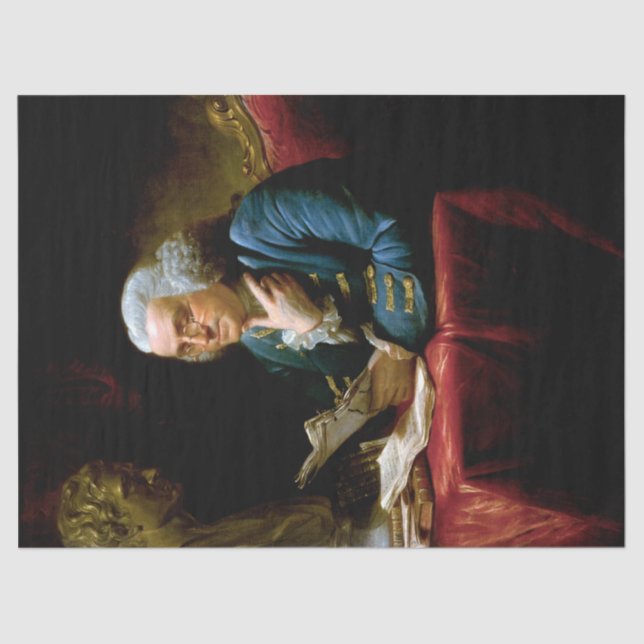 Thumb Portrait, Benjamin Franklin Founding Father Tissue Paper (Front)