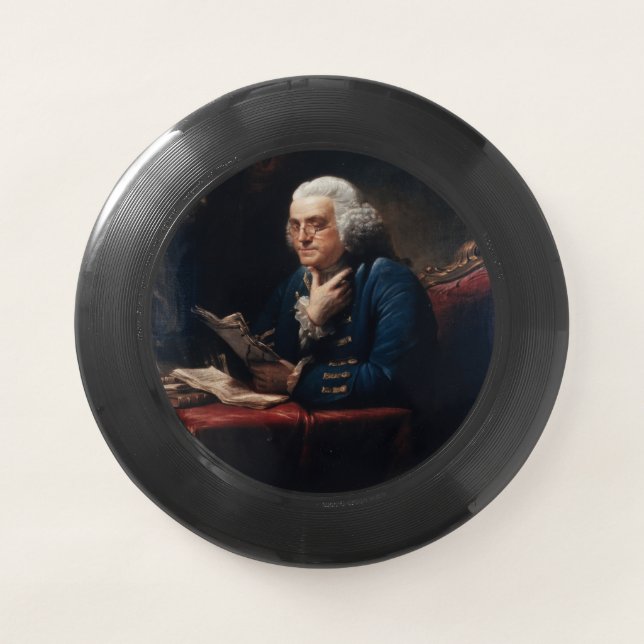 Thumb Portrait, Benjamin Franklin Founding Father Wham-O Frisbee (Front)