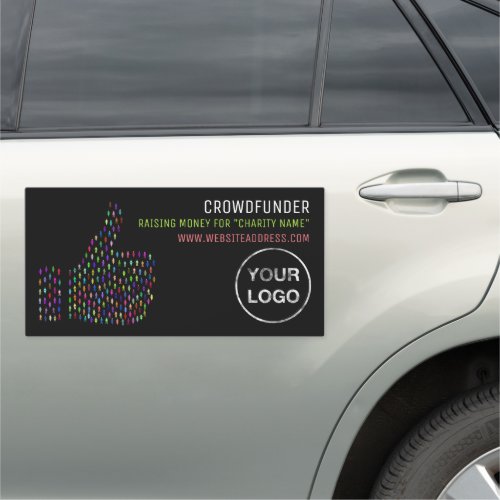 Thumb Signal Design Crowdfunder Crowdfunding Car Magnet