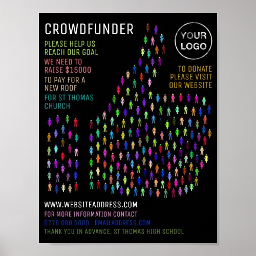 Thumb Signal Design Crowdfunder Crowdfunding Poster
