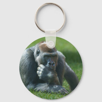 Thumb Sucking Gorilla Keychain