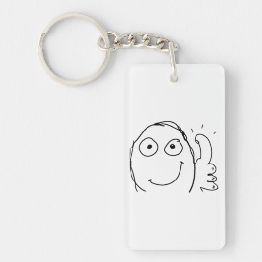 Thumb up Comic Meme. Keychain
