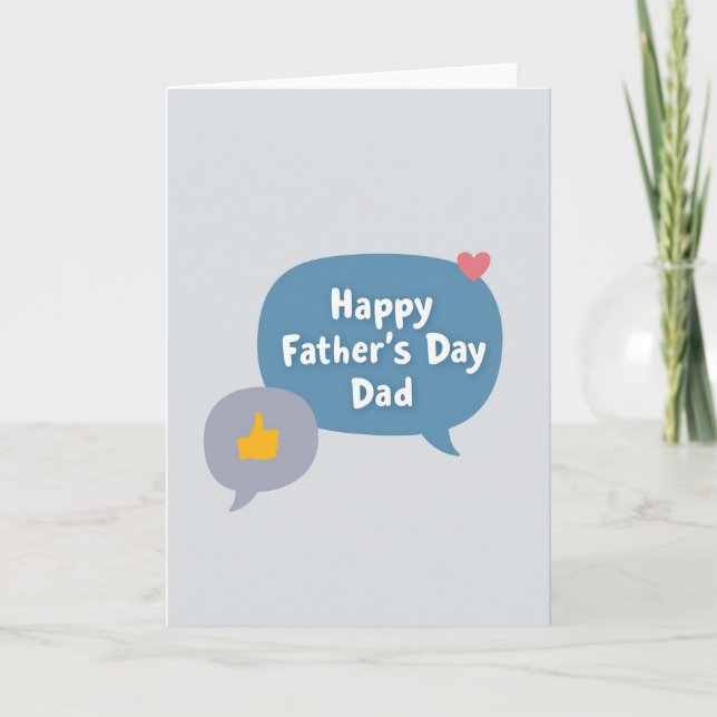 Thumb Up Fathers Day Wish Card (Front)