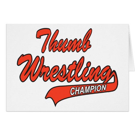 Thumb Wrestler Gift Cards (Front Horizontal)