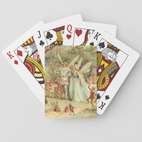 Thumbelina and Prince Wedding Vintage Fairy Tales Playing Cards