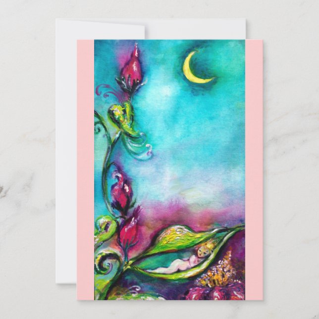 THUMBELINA , BABY SHOWER INVITATION (Front)