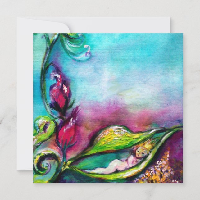 THUMBELINA , BABY SHOWER INVITATION (Front)