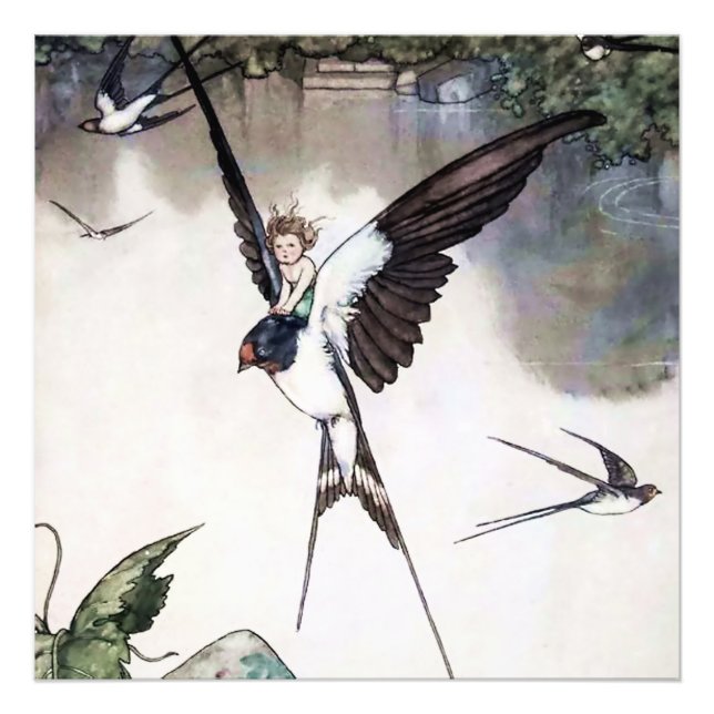 Thumbelina by W Heath Robinson Photo Print (Front)