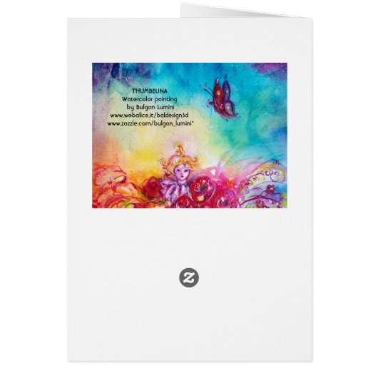 THUMBELINA,FLOWER BASKET AND BUTTERFLY (Back)