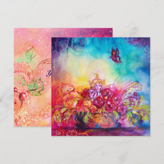 THUMBELINA,FLOWER BASKET AND BUTTERFLY (Front/Back)