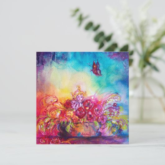 THUMBELINA,FLOWER BASKET AND BUTTERFLY (Standing Front)