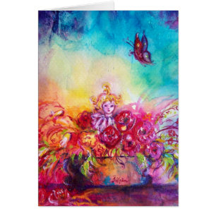 THUMBELINA,FLOWER BASKET AND BUTTERFLY CARDS