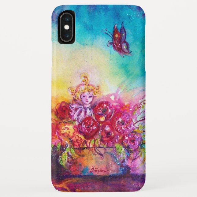 THUMBELINA ,FLOWER BASKET AND BUTTERFLY Case-Mate iPhone CASE (Back)