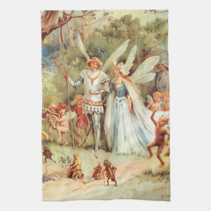 Thumbelina's Wedding in the Forest Towel