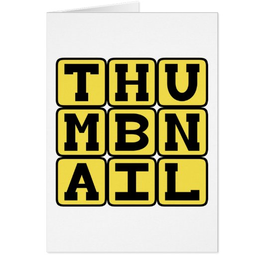 Thumbnail, Small Preview Image Cards (Front)
