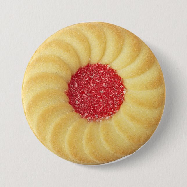 Thumbprint Cookie National Cookie Day Button (Front)