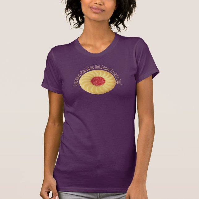 Thumbprint Cookie National Cookie Day Everyday T-Shirt (Front)