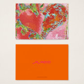 "thumbprint" heart valentine (Front & Back)