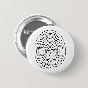 Thumbprint Labyrinth -  Button
