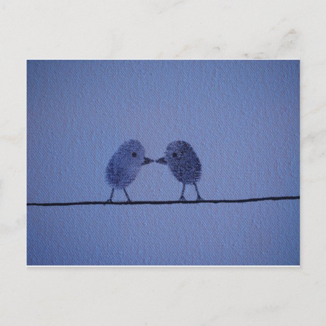 Thumbprint Lovers Postcard (Front)