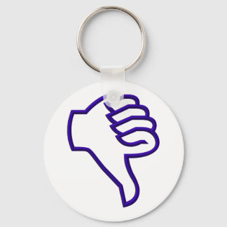 Thumbs down keychain