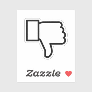 thumbs down thumbs up sticker