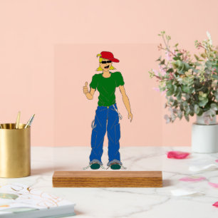 thumbs up acrylic sign