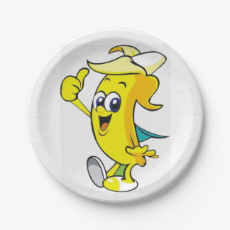 Thumbs Up Banana Paper Plates