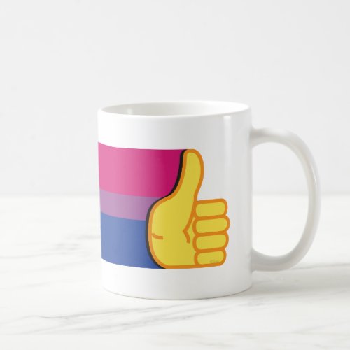 Thumbs Up Bisexual Coffee Mug