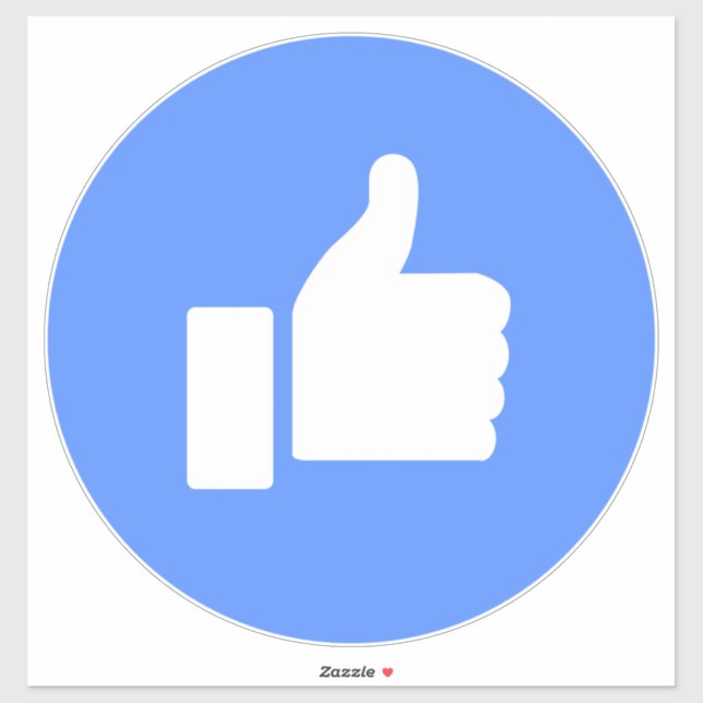 Thumbs Up (Blue) Sticker (Sheet)